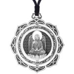 990 Silver Amitabha Buddha Pendant - Guardian for Dog & Zodiac Boar